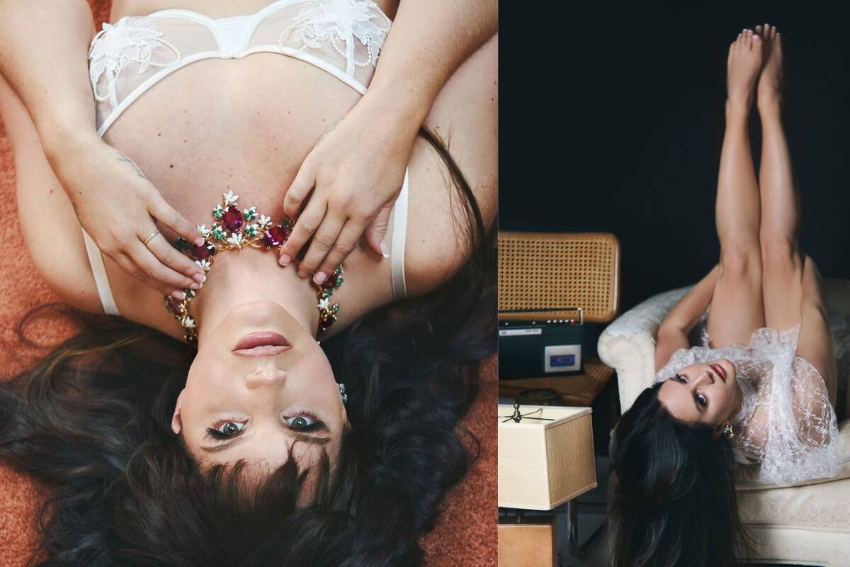 Lana del Rey posa en sugerente lencería para Harper's Bazaar