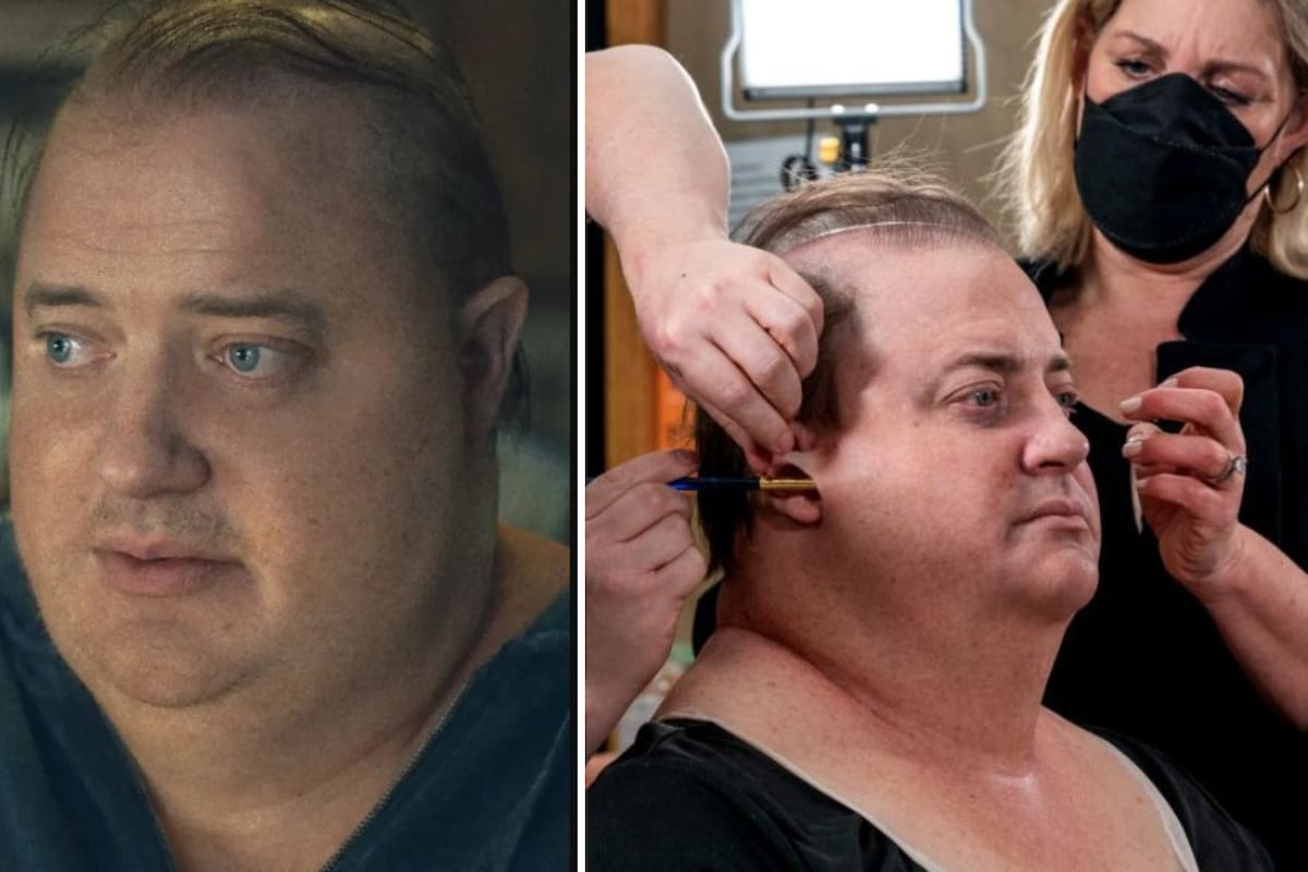¿Brendan Fraser usó un traje para hacer su personaje obeso en "The Whale"?