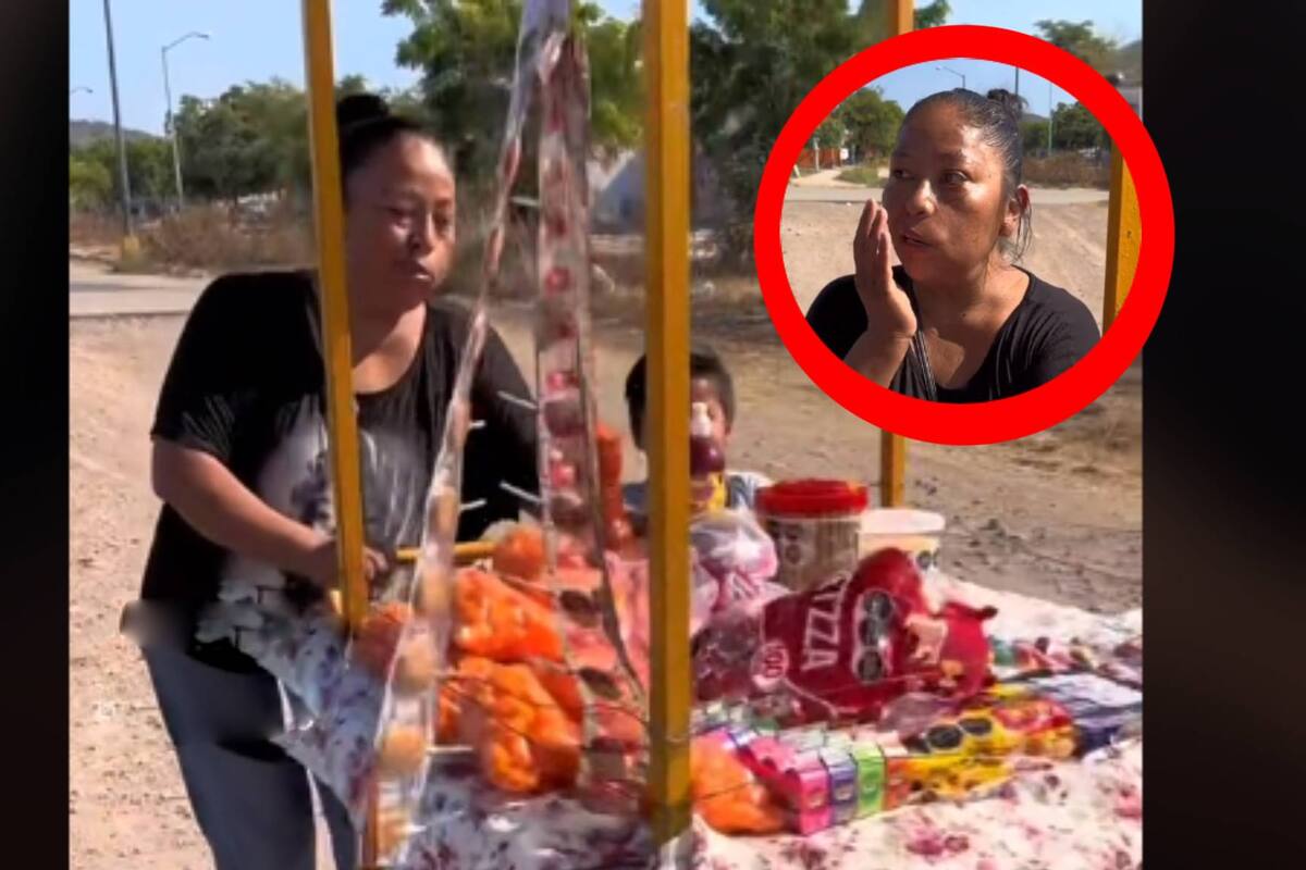 Hombre se vuelve viral por apoyar a una vendedora de dulces