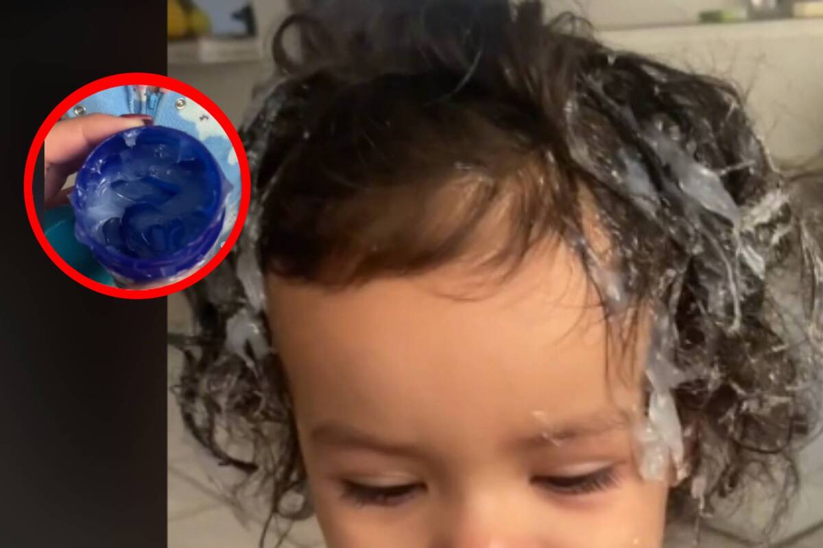 VIRAL: Pequeña se embarra todo el cuerpo con ungüento para respirar mejor