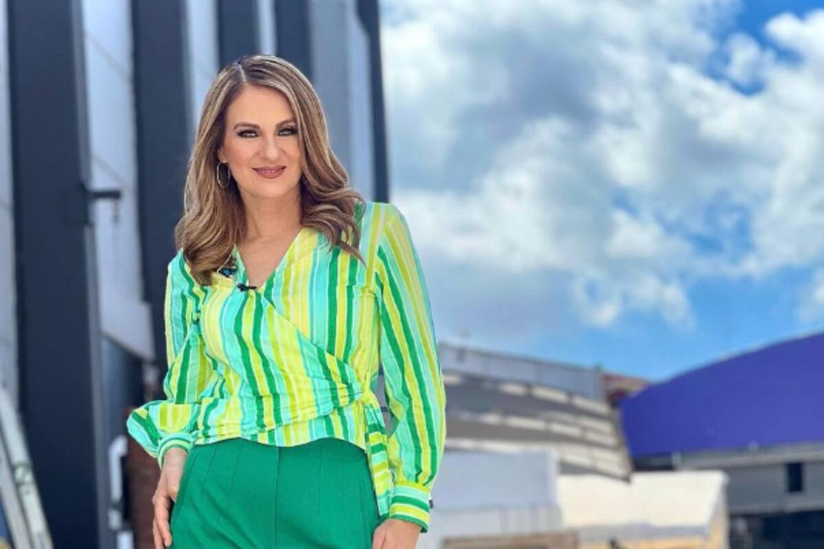 Flor Rubio le brinda golpiza a compañero de "VLA" en plena transmisión en vivo