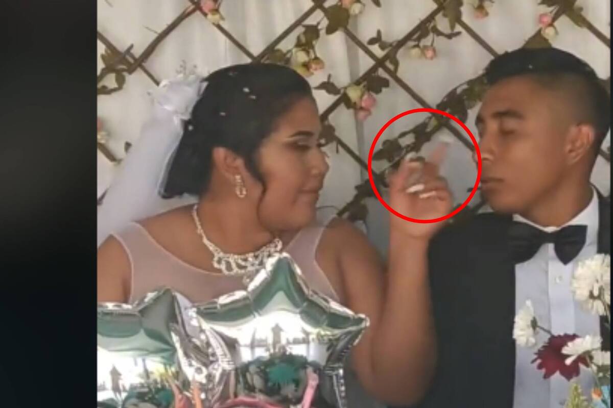 VIDEO: Novios son captados peleando el día de su boda