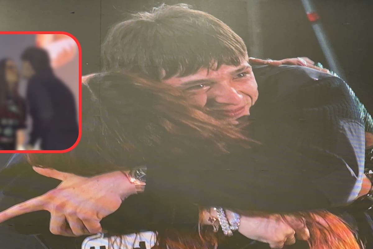 Peso Pluma y Anitta protagonizan un tierno beso en el escenario del "Tecate Pa'l Norte"