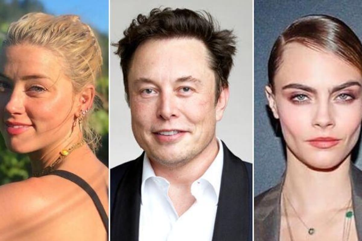 Elon Musk desmiente haber tenido un trío con Amber Heard y Cara Delevingne