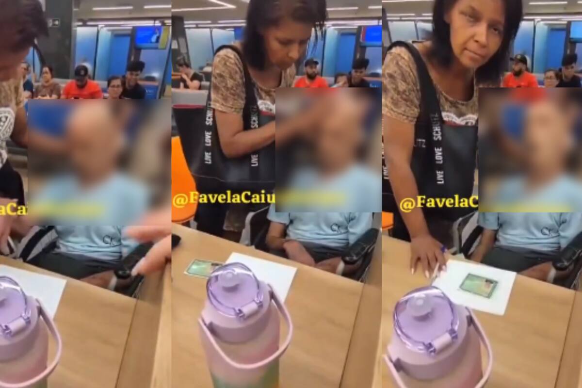 VIDEO: una mujer llevó un cadáver a un banco para sacar un préstamo