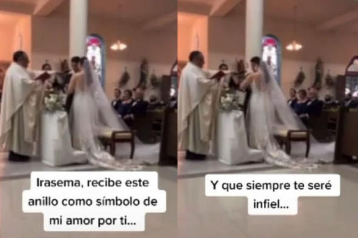 VIDEO VIRAL: ¡Qué oso! Novio promete ser infiel a su novia el día de su boda