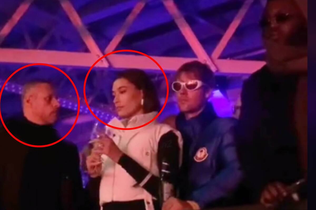 VIDEO: La esposa de Justin Bieber, coquetea con otro hombre frente a él
