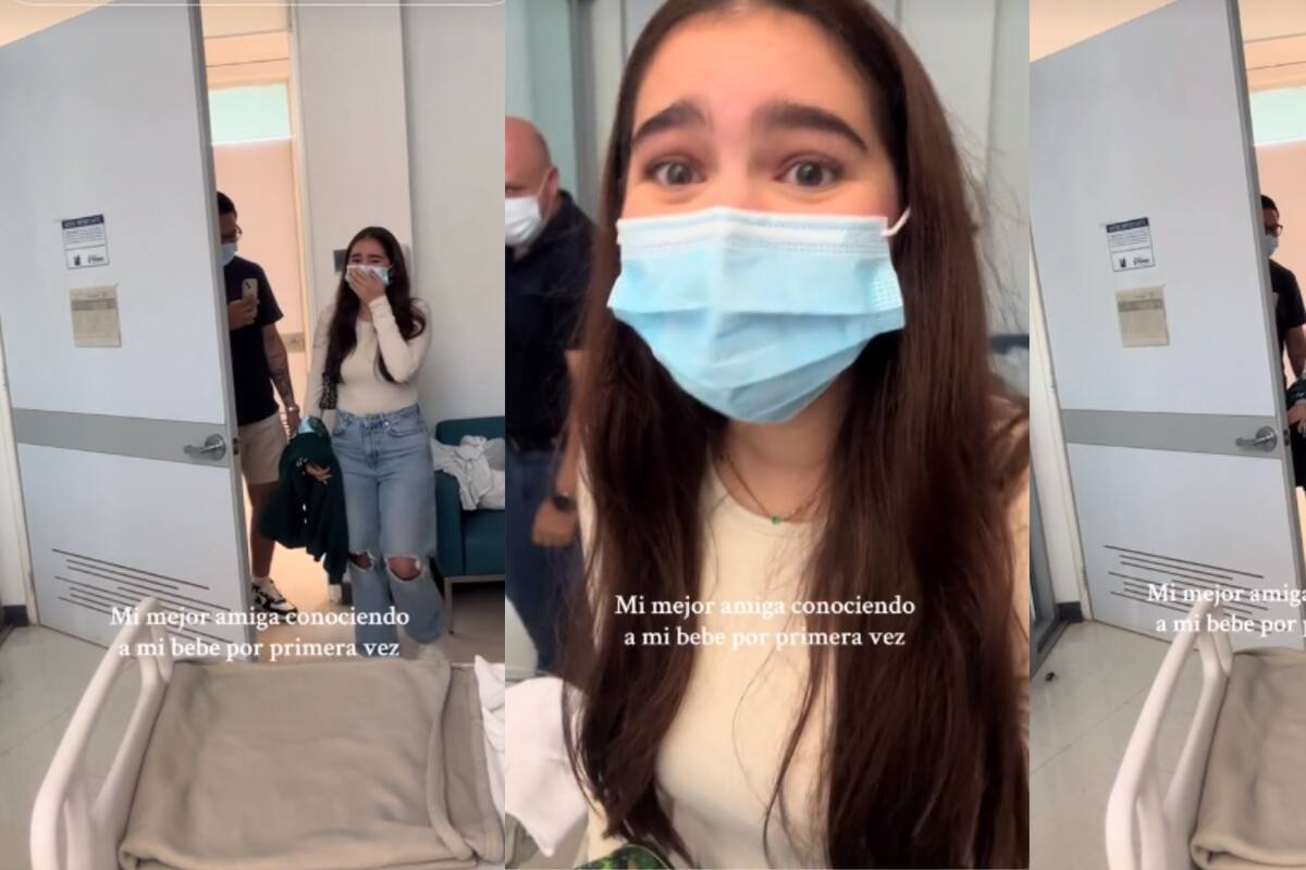 VIRAL: Joven conoce por primera vez al hijo de su mejor amiga y su reacción enternece las redes sociales