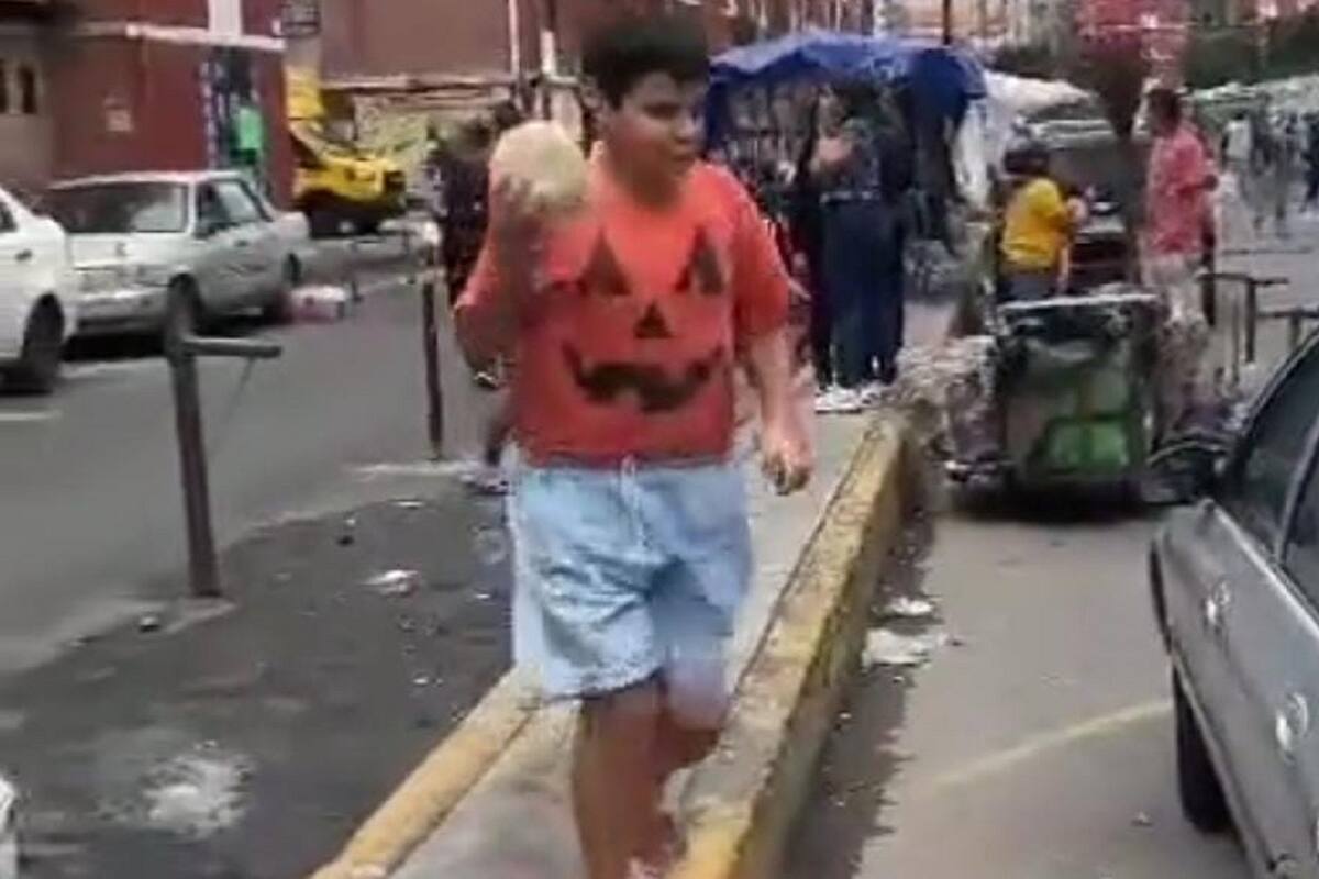 VIDEO VIRAL: Niño es sorprendido por el sismo cuando iba a comprar tortillas