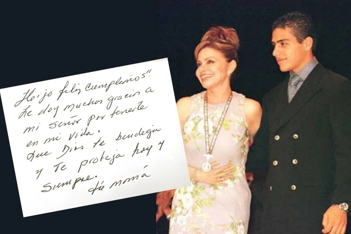 María Sorté envía emotiva felicitación por el cumpleaños de su hijo Omar García Harfuch