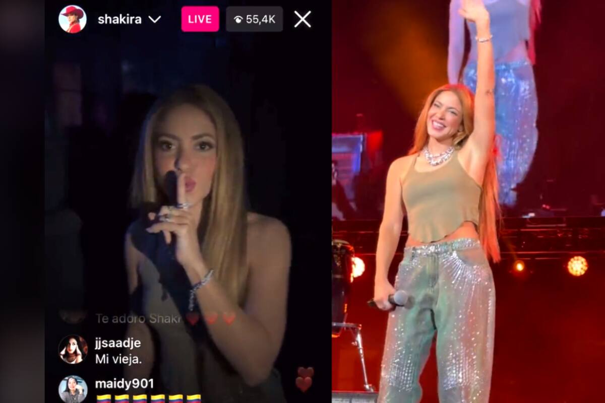 ¡Shakira sorprende a Carlos Vives en el escenario!: cantaron juntos "La Bicicleta"