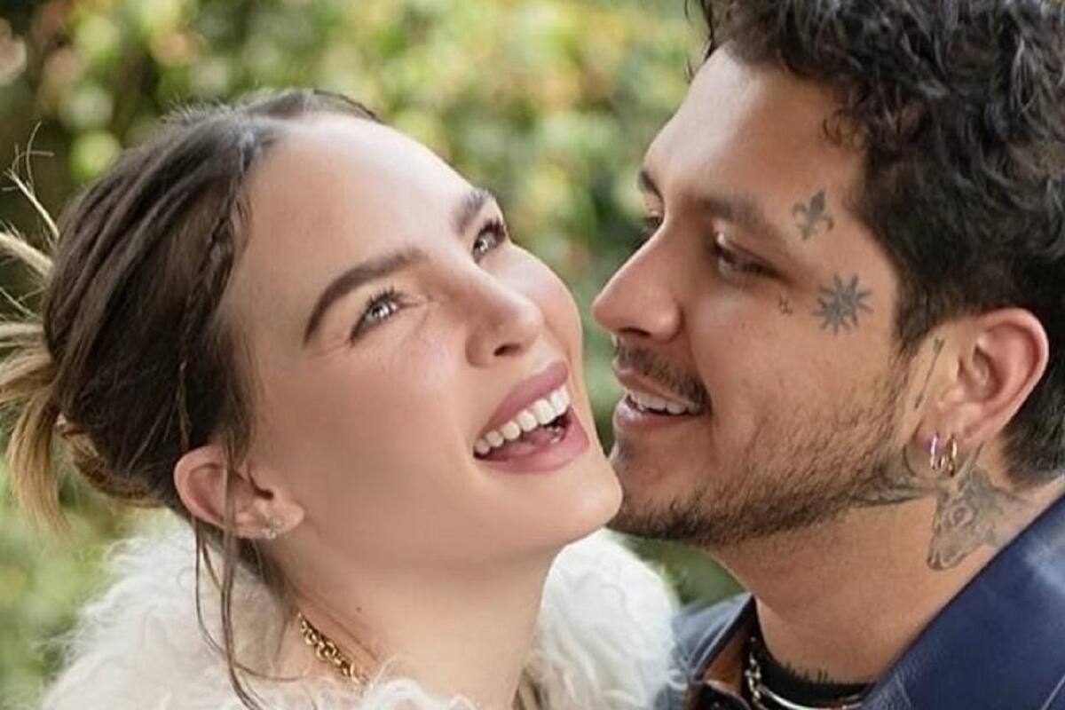 Christian Nodal le hace mala cara a Belinda y lo critican en redes sociales