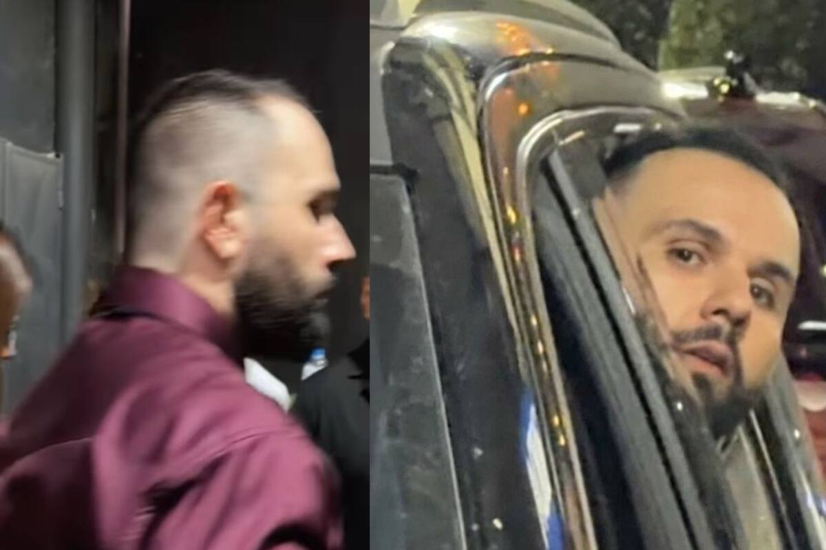 Captan a Carín León cargando a Meylin Zúñiga tras accidente durante presentación de su nuevo disco en CDMX