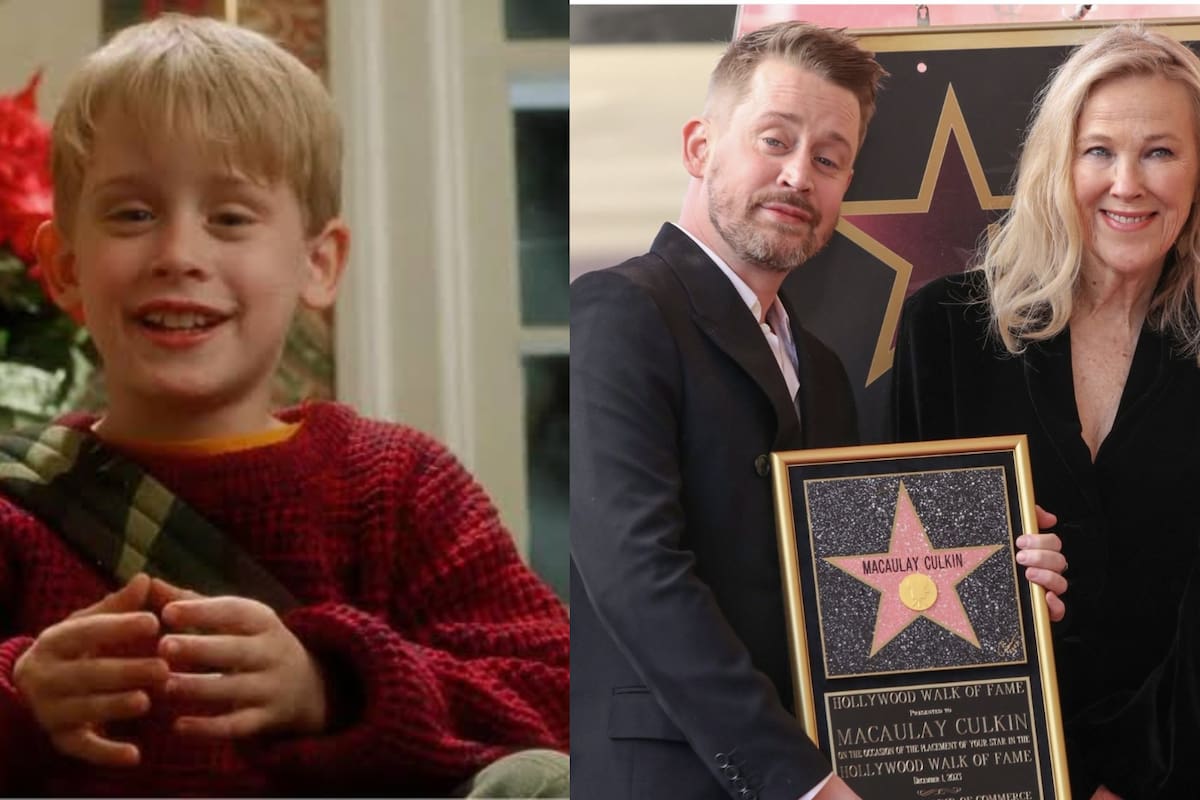 Macaulay Culkin, estrella de "Mi Pobre Angelito", inmortalizado en el Paseo de la Fama de Hollywood