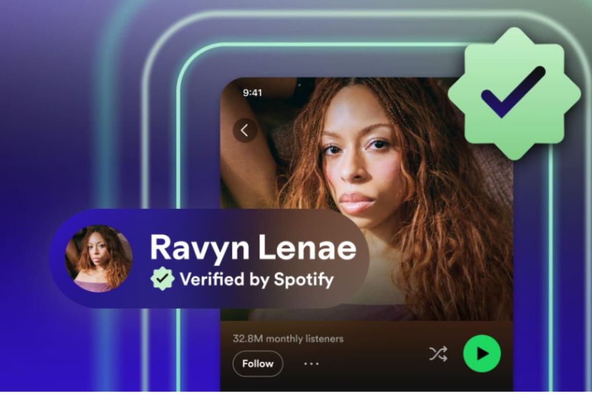 Spotify introduce un distintivo verde para identificar a músicos humanos frente a la IA tras analizar conciertos, redes y búsquedas en la plataforma