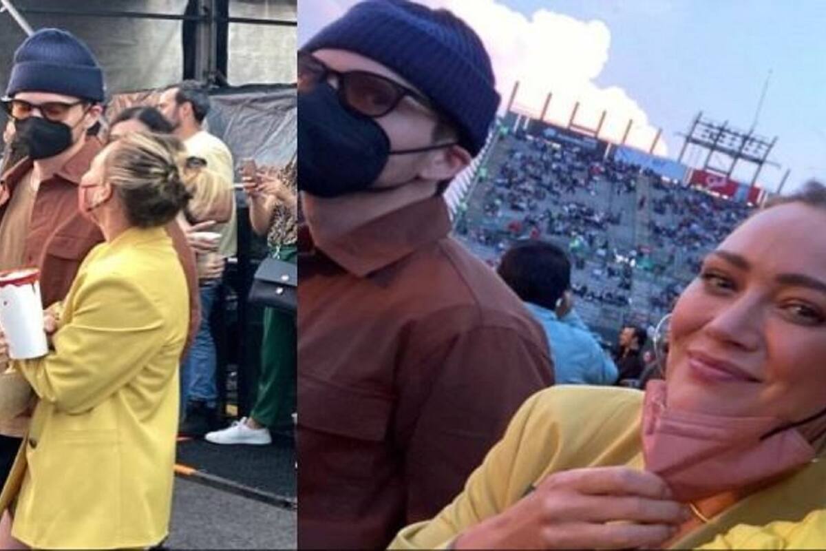 Captan a Hilary Duff en México, durante un concierto de The Killers