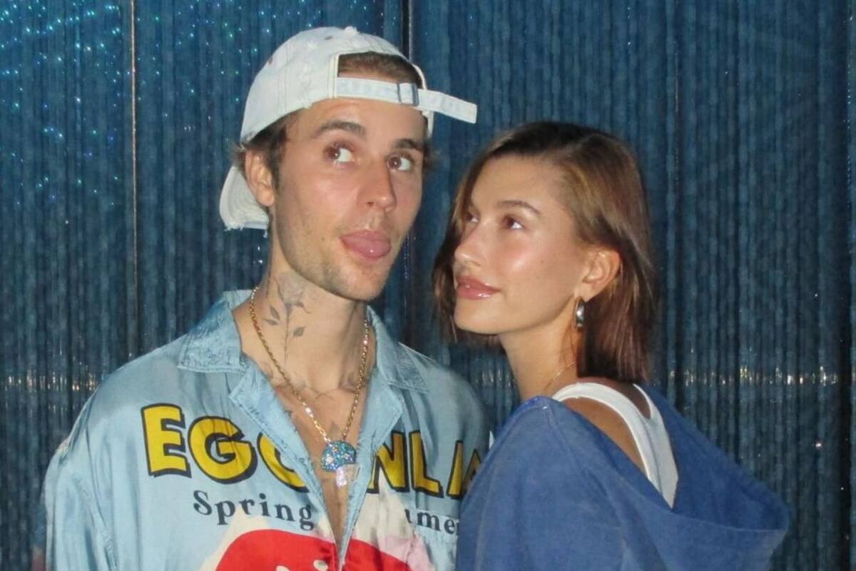 Hailey Bieber reacciona a las fotos de Justin llorando