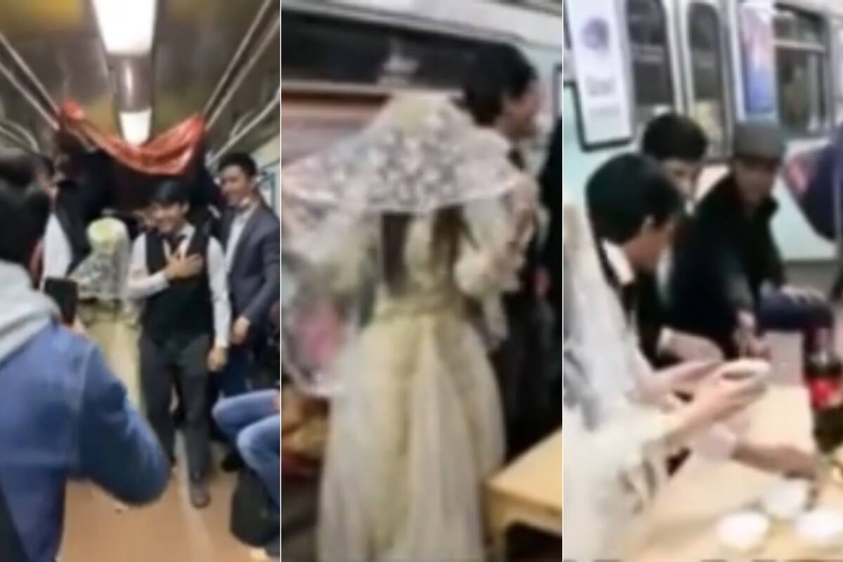 VIDEO: Detienen a influencers por festejar boda en metro