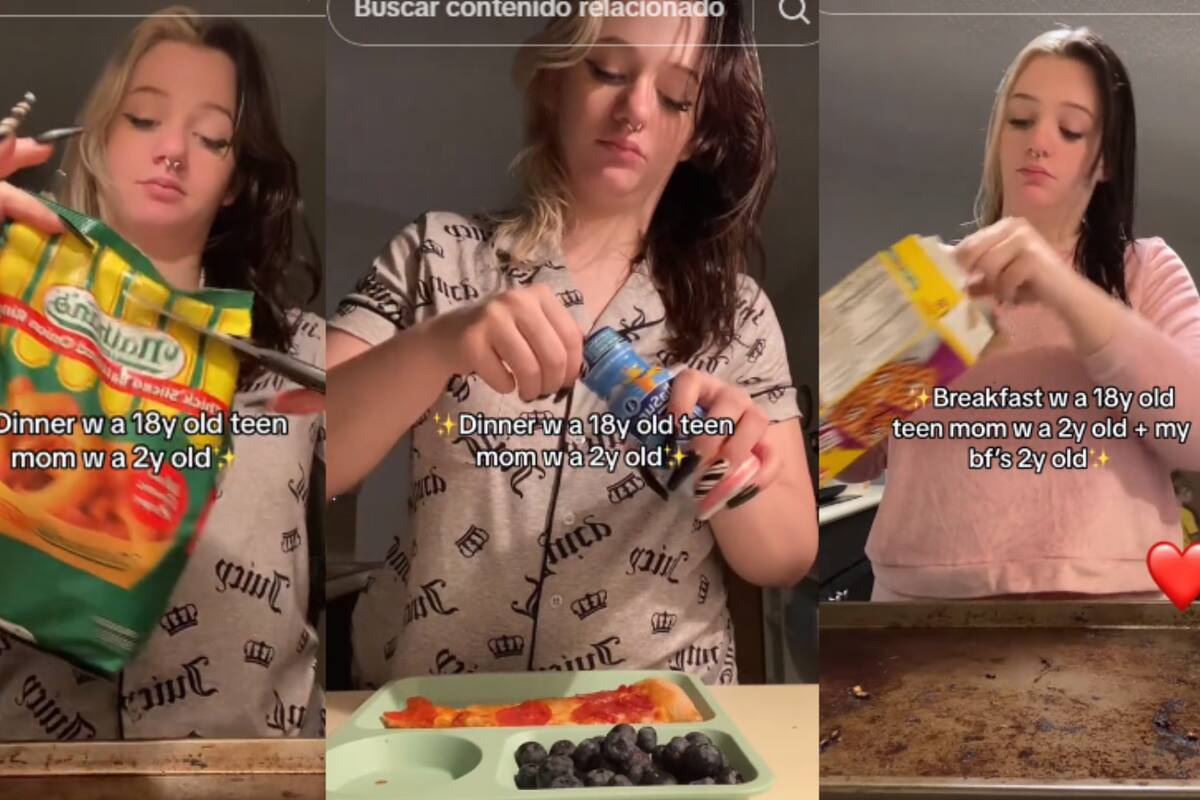 Madre adolescente desata críticas por darle comida congelada a su bebé todos los días