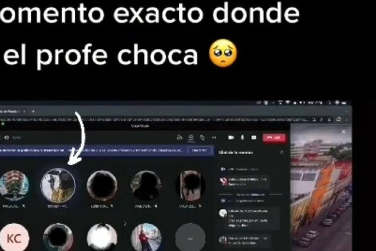 VIDEO VIRAL: Profesor choca en plena clase en línea