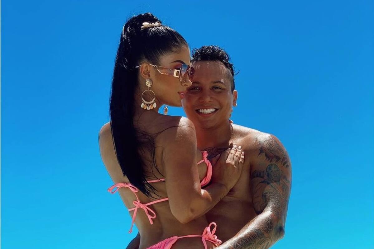 Edwin Luna y Kimberly Flores derrochan pasión al posar semidesnudos