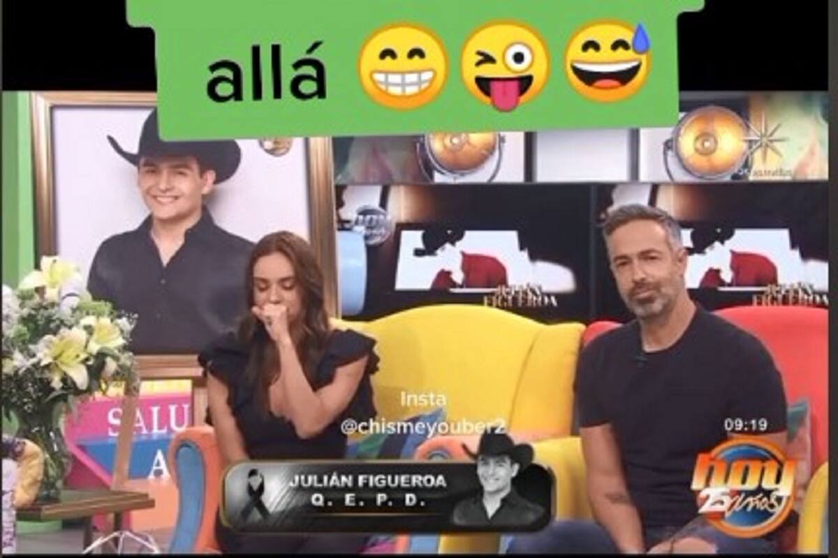A Tania Rincón se le atora un "gallo" en el homenaje a Julián Figueroa en "Hoy" y se hace viral