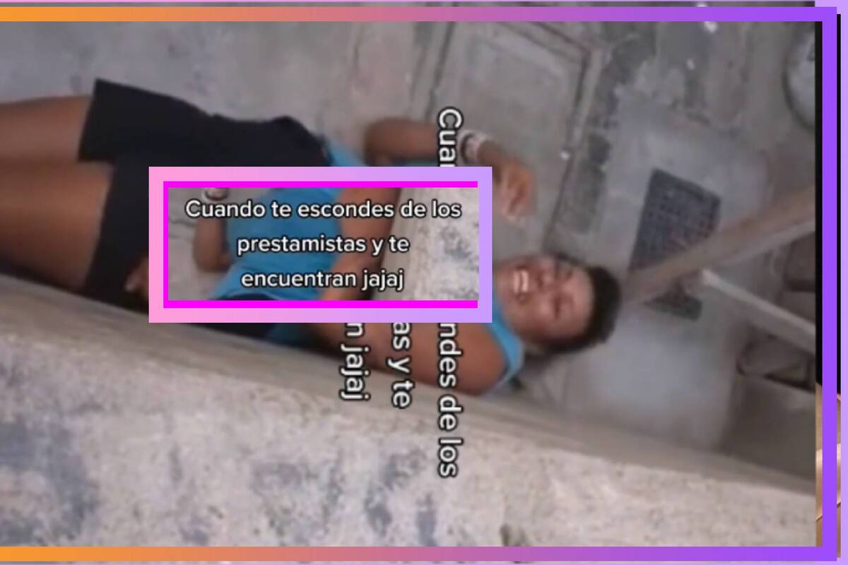 VIDEO: Mujer se tira al suelo para esconderse de un cobrador