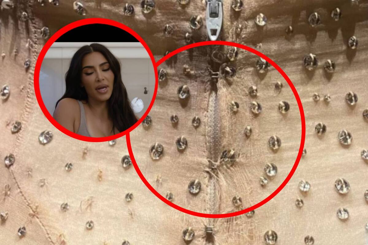 Dañado quedó el vestido de Marilyn Monroe que usó Kim Kardashian en la 'MET Gala'