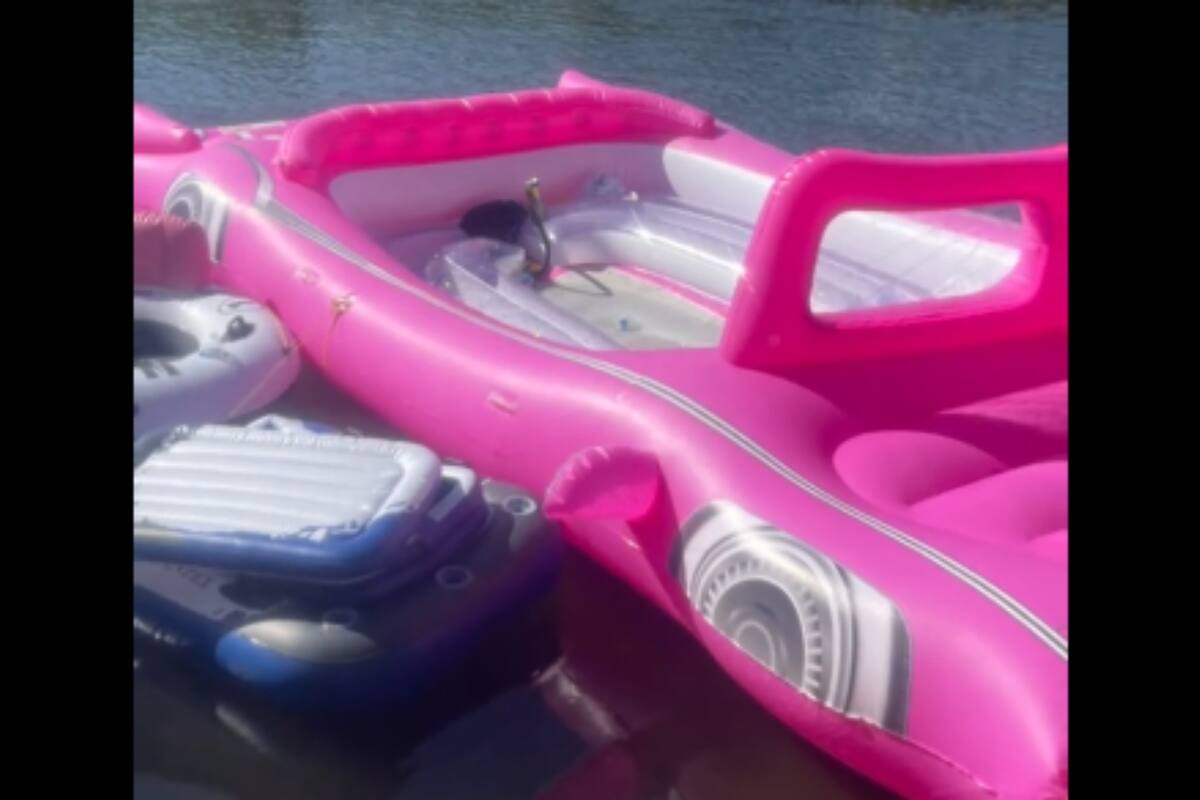 TikTok: Jóvenes compran automóvil inflable de "Barbie" por internet y resulta ser "de lujo"