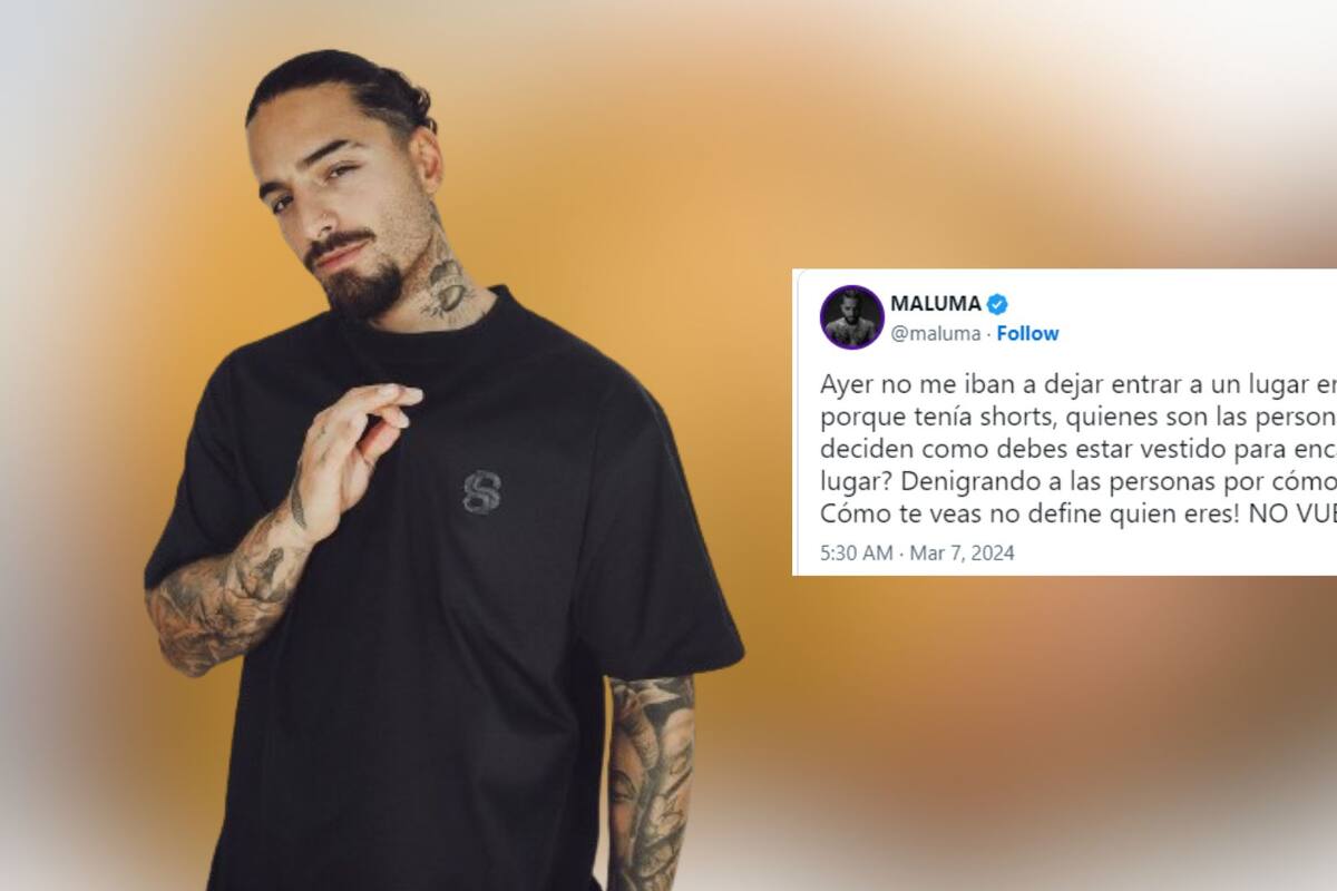Maluma denuncia discriminación por vestimenta en restaurante