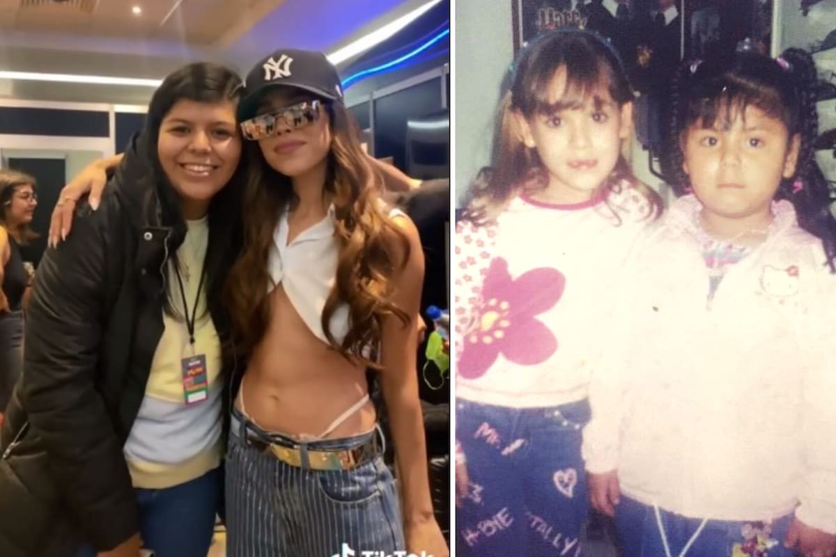 VIDEO: Danna Paola se queda en shock al ver una foto suya sin dientes y se hace viral