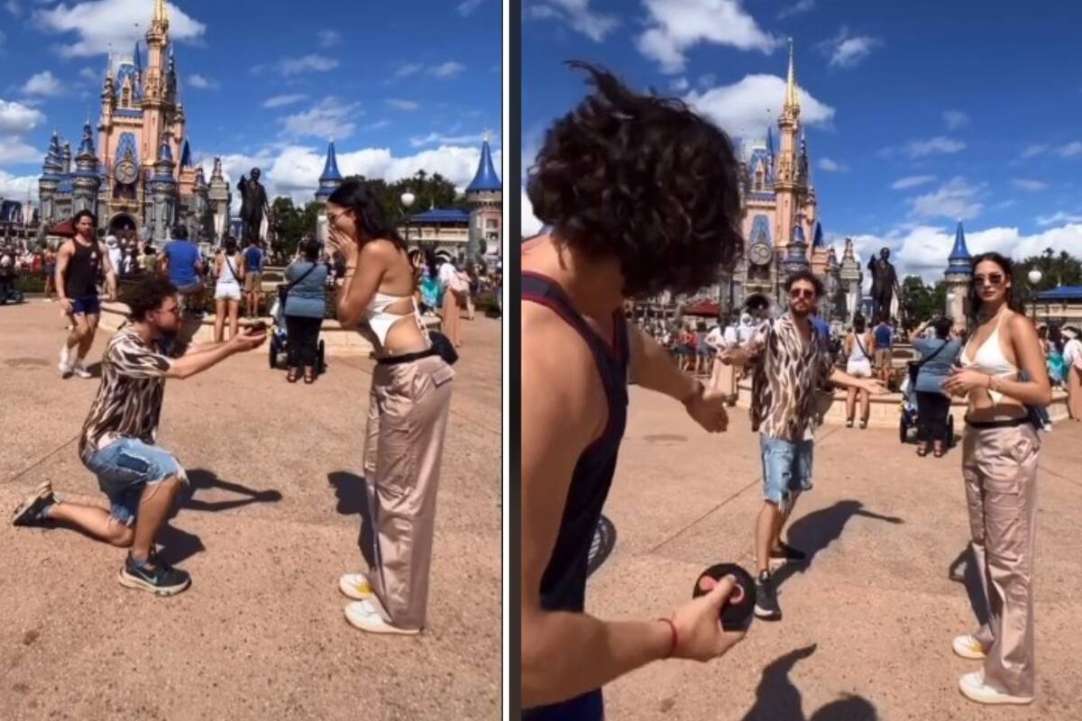 Luisito Comunica "le pide matrimonio" a su novia en Disney y lo corren