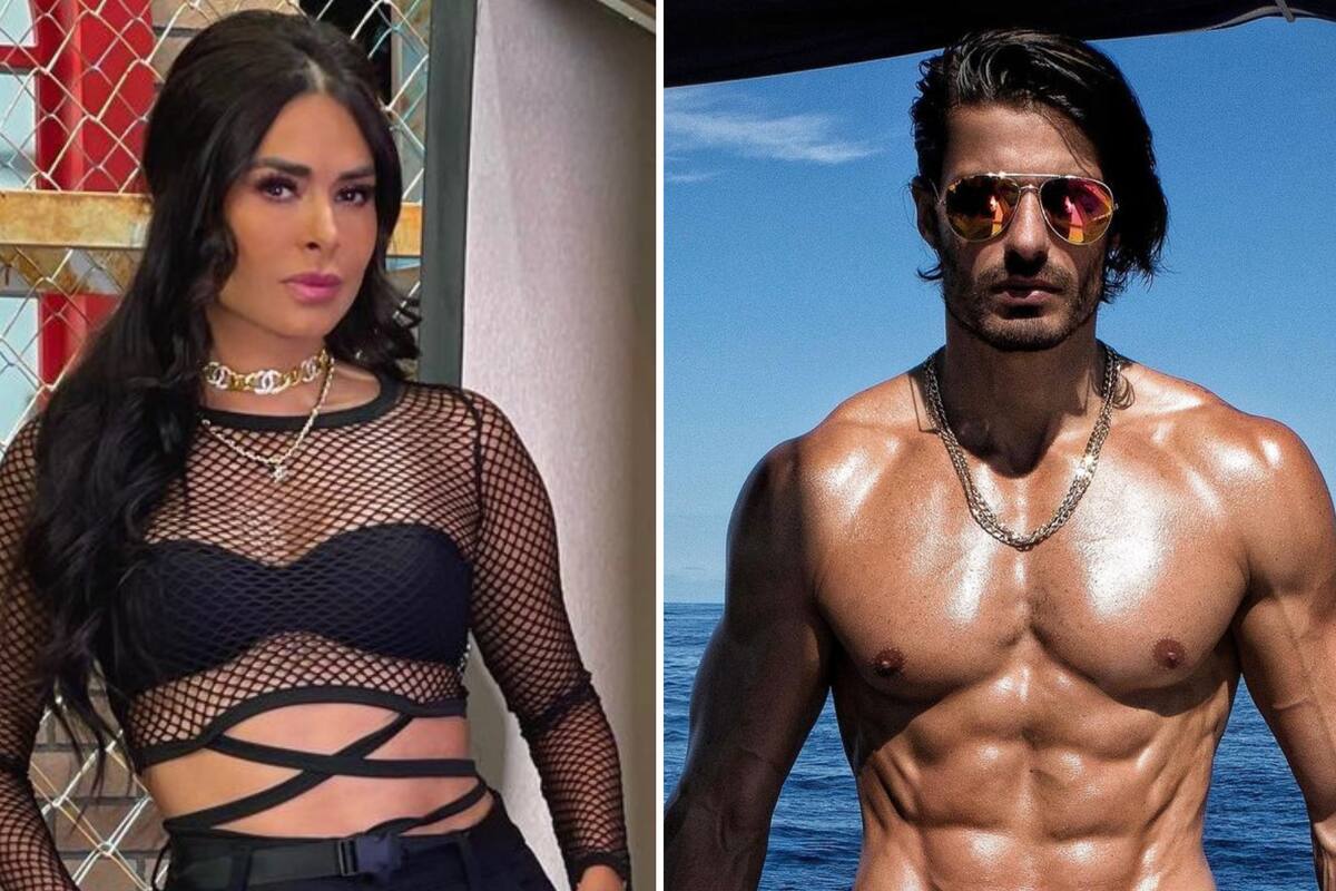 Cachan a Galilea Montijo muy acaramelada de un guapo y joven hombre en la Isla de Holbox