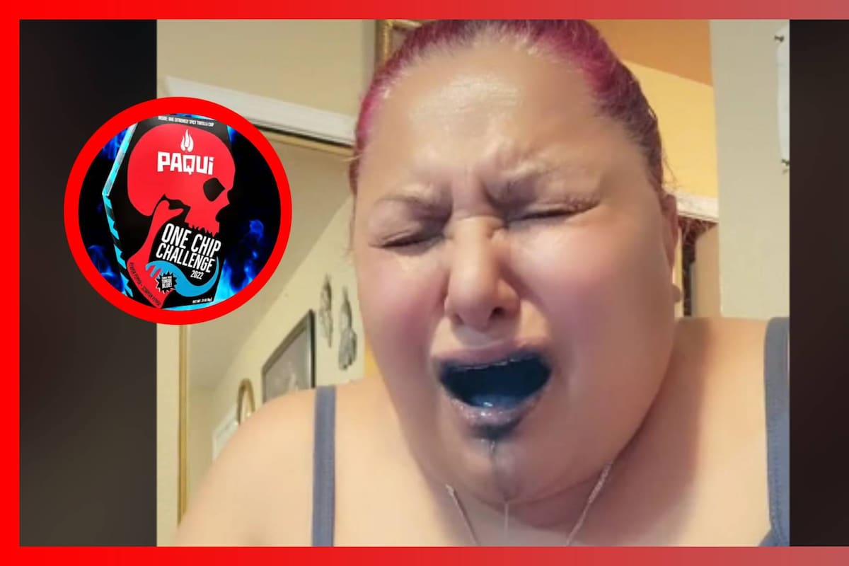 VIDEO: Mujer pide auxilio después de comer la papa más picante del mundo en TikTok