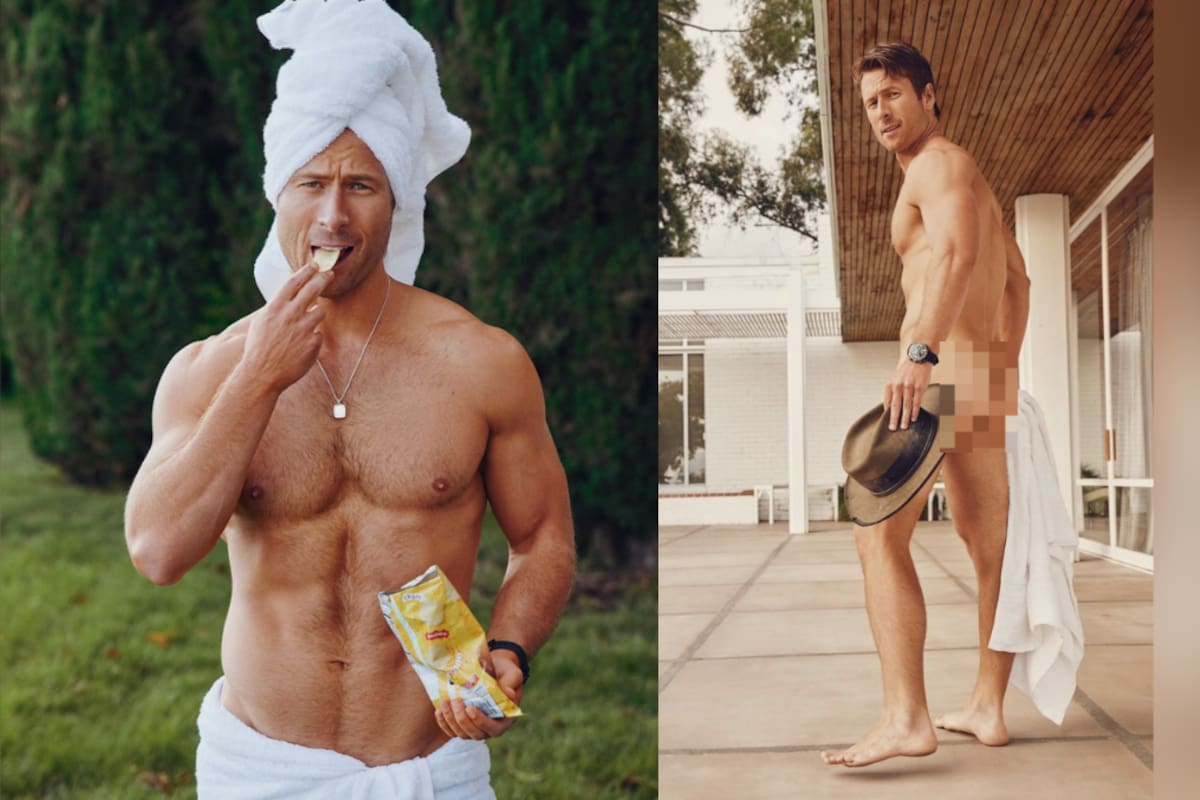 FOTOS: Glen Powell posa completamente DESNUDO para la revista Men's Health