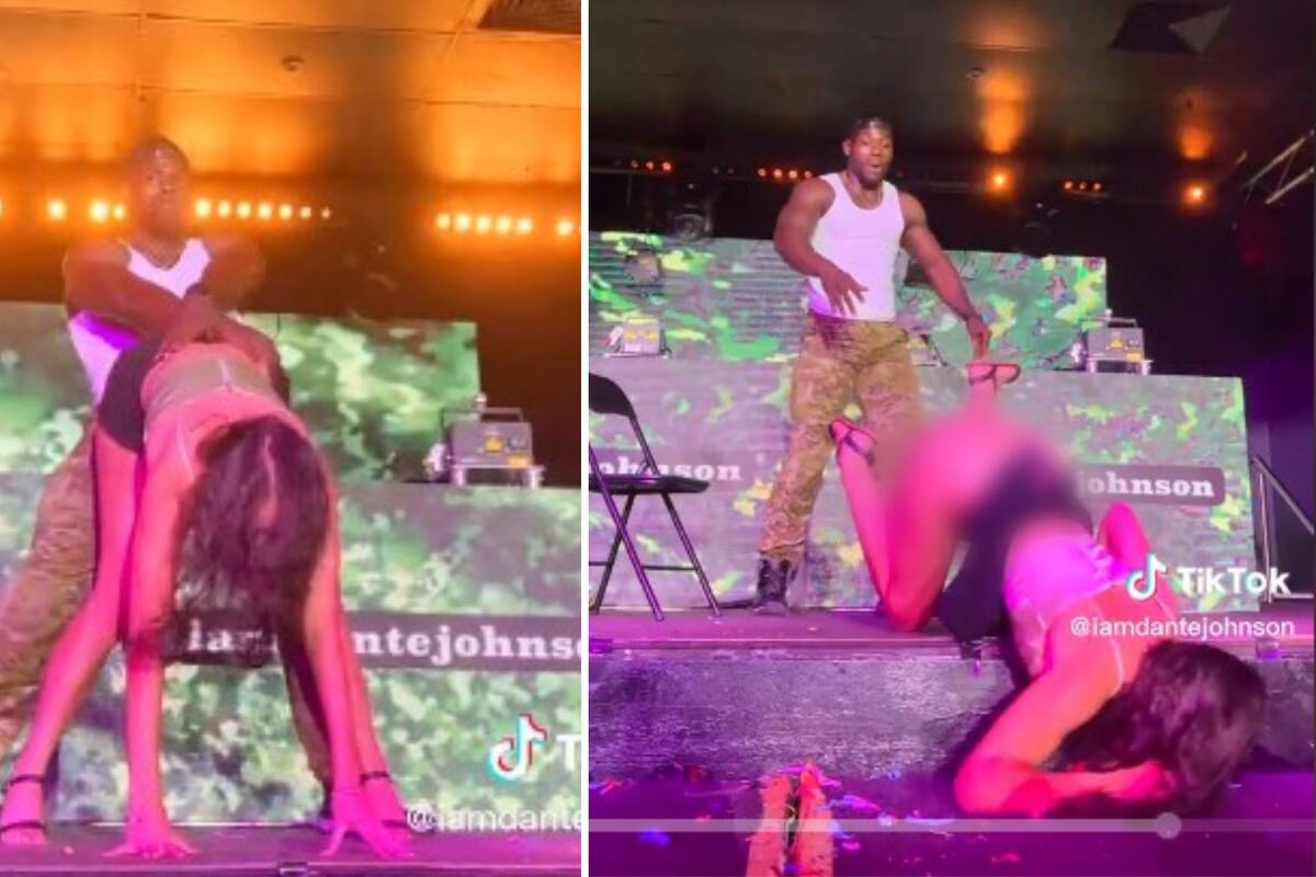 TikTok: Stripper saca volando a joven tras "perrearle"