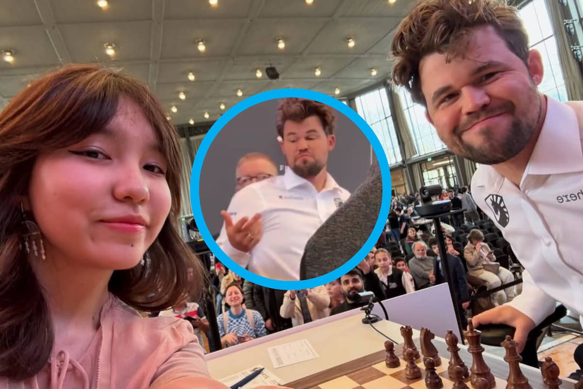 Magnus Carlsen accedió a tomarse una selfie con su contrincante y después la denunció por usar un celular antes del juego