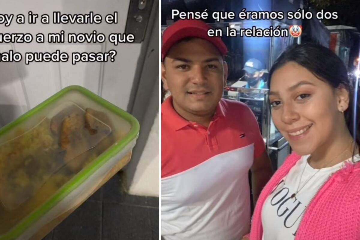 Le lleva comida a su novio y lo encuentra muy acaramelado con su compañera de trabajo