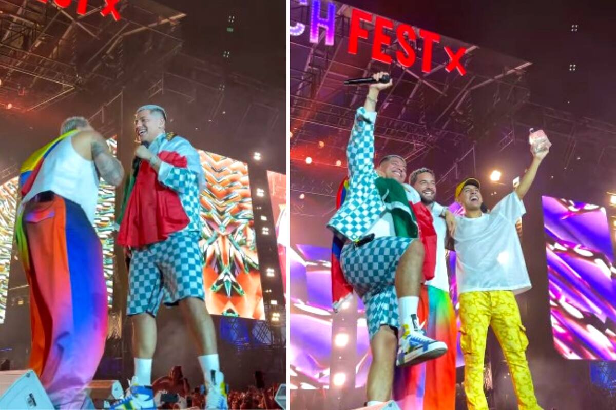 VIDEO: Eduin Caz fue el invitado sorpresa de Maluma en el "Baja Beach Fest 2022"