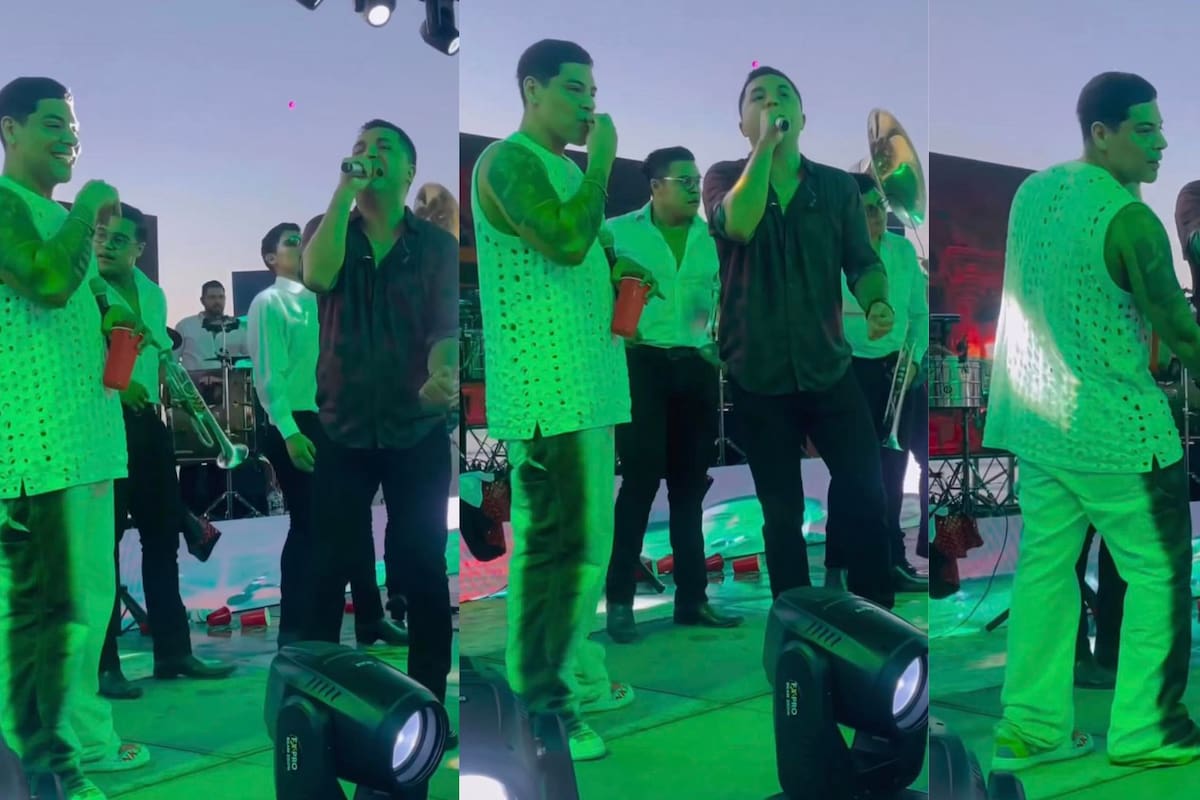 Eduin Caz envía BESO a entrepierna de Josi Cuén durante presentación