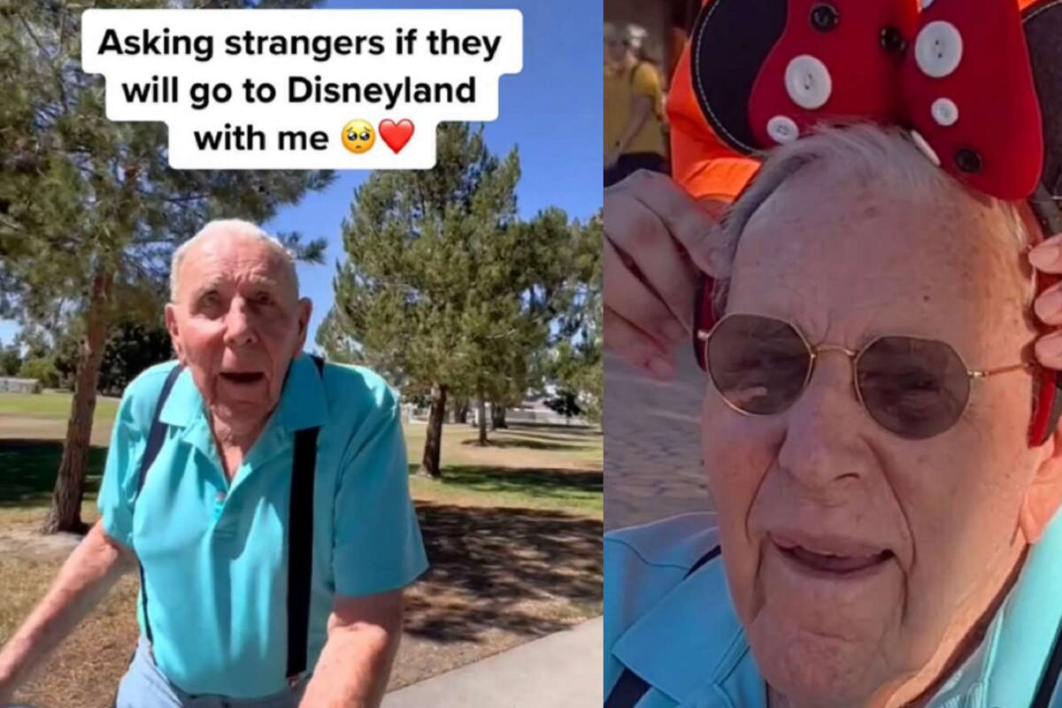 Hombre de 100 años llora al conocer Disneyland: "pensé que mi vida había terminado"