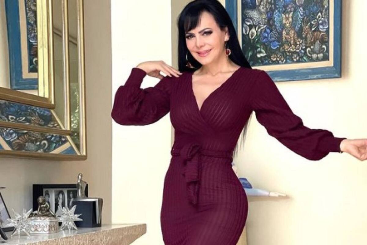Maribel Guardia da un taco de ojo con tremendo vestido azul