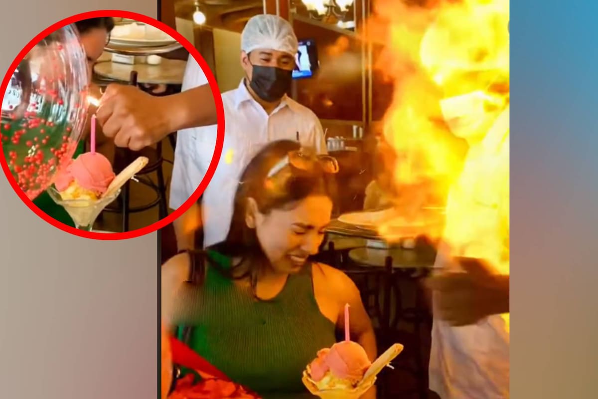 TIKTOK: Mesero causa una explosión en el cumpleaños de una clienta