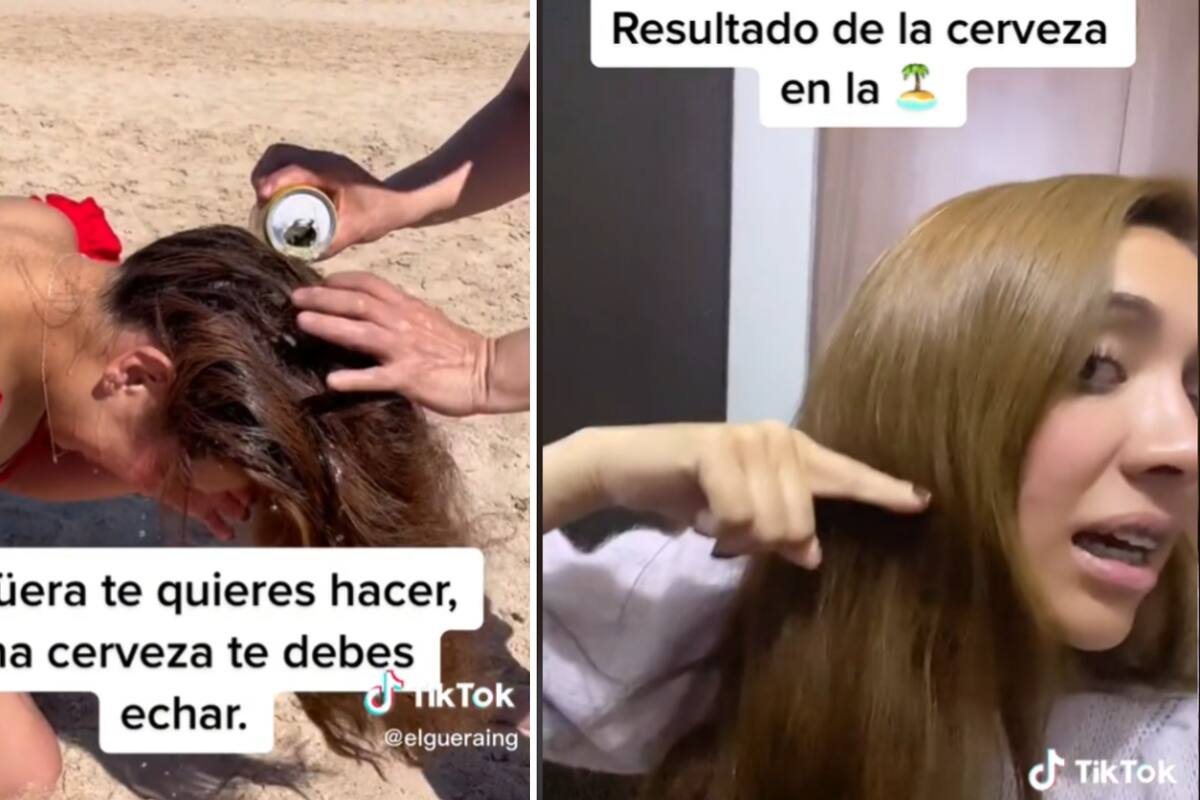 VIDEO: Joven enseña cómo aclararse el cabello con cerveza y se hace viral