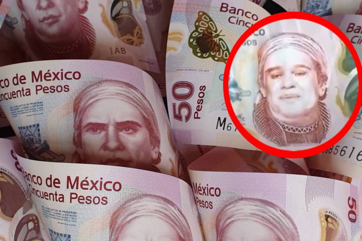 Joven recibe billete de 50 pesos falso y con el rostro de Juan Gabriel