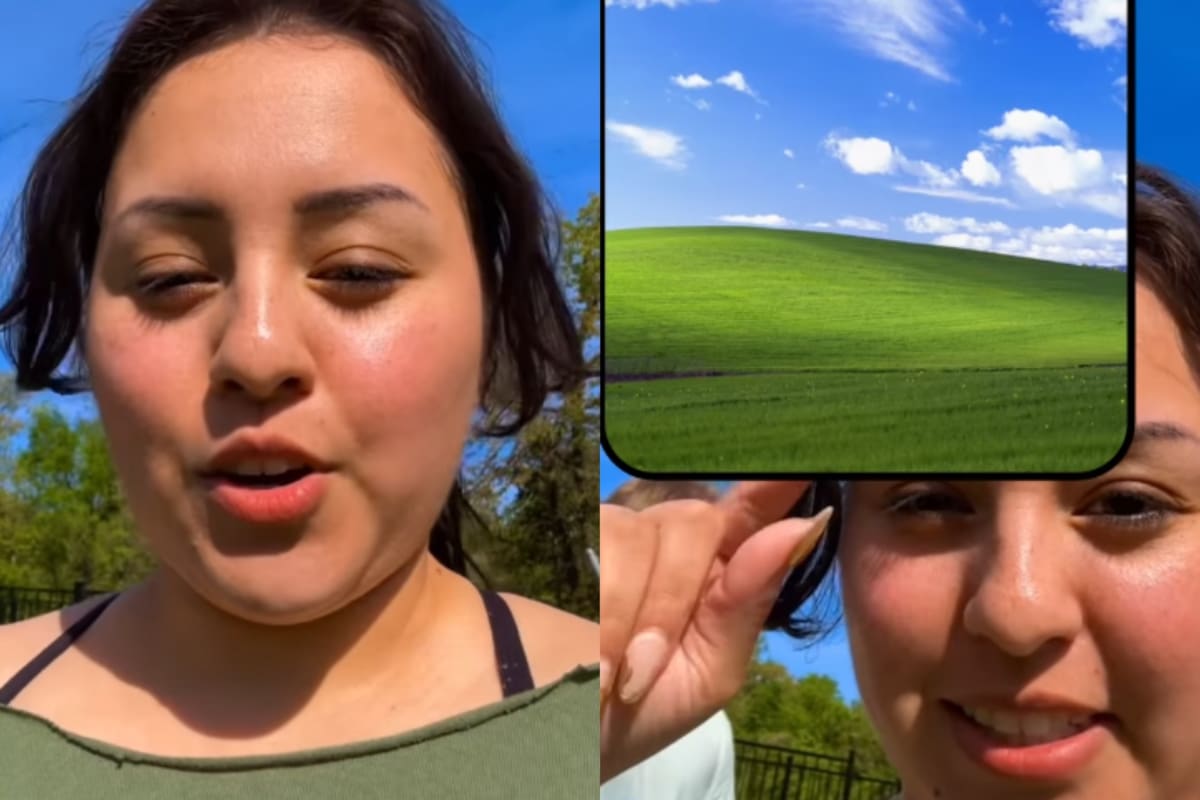 “Tan impecable que asusta” Mujer exhibe un sitio que parece sacado del famoso fondo predeterminado de Windows y se vuelve tendencia