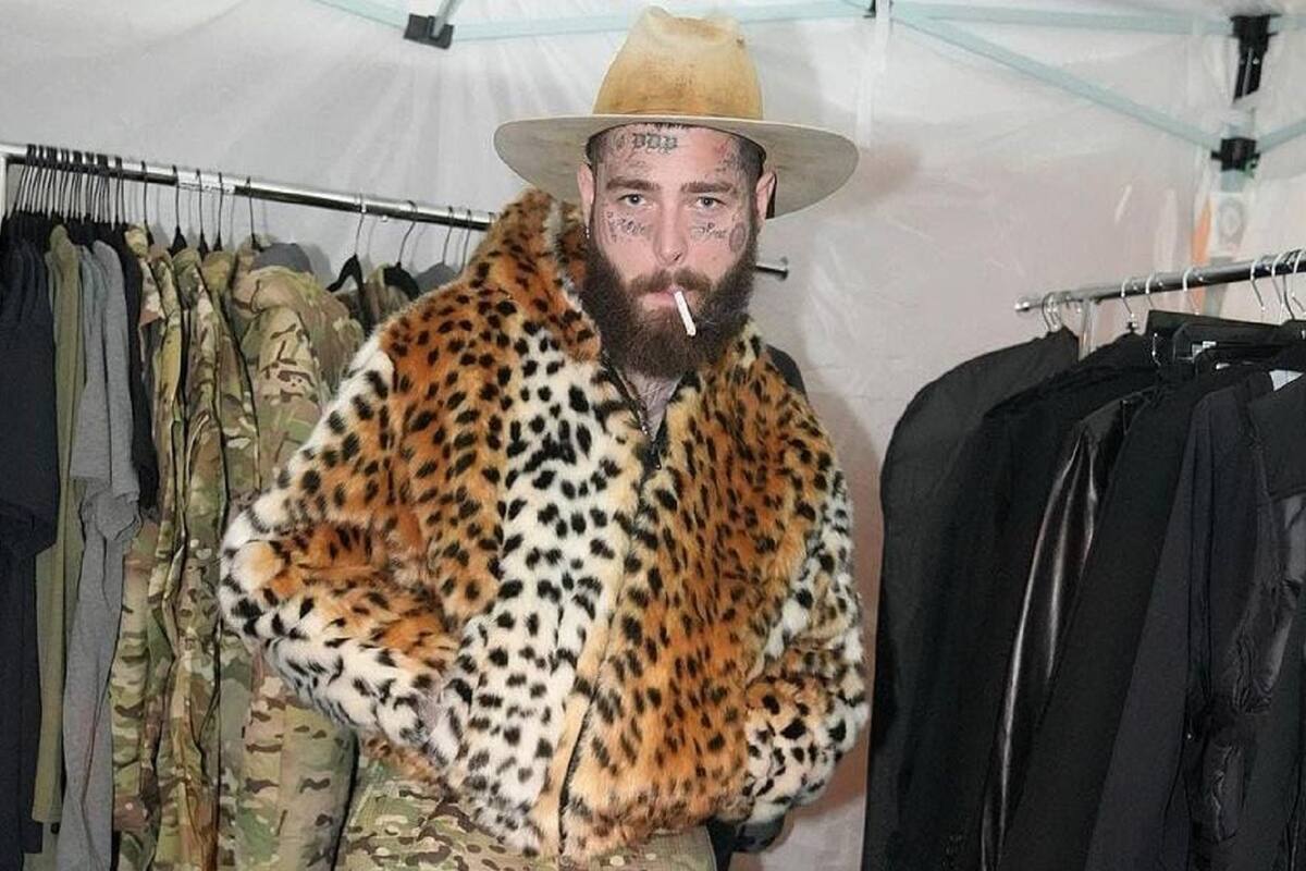 Post Malone lució camiseta de Peso Pluma durante su concierto en Ciudad de México