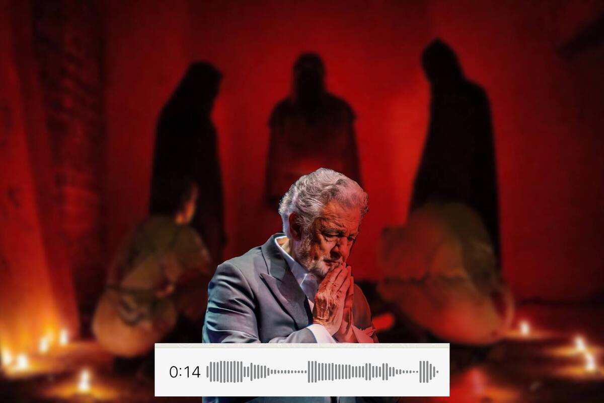 Involucran al cantante Plácido Domingo con la "Secta de Villa Crespo" gracias a unos audios