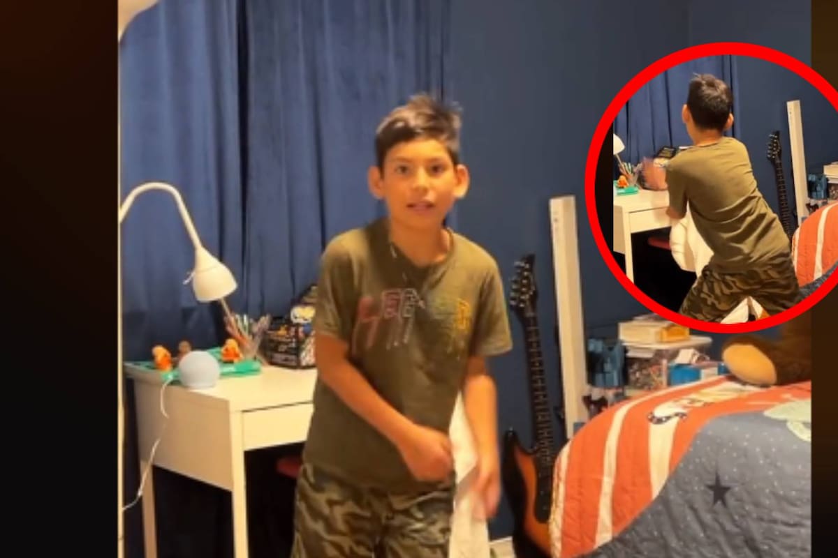 VIDEO: Mamá descubre a su hijo bailando la sesión 53 de BZRP y Shakira a escondidas