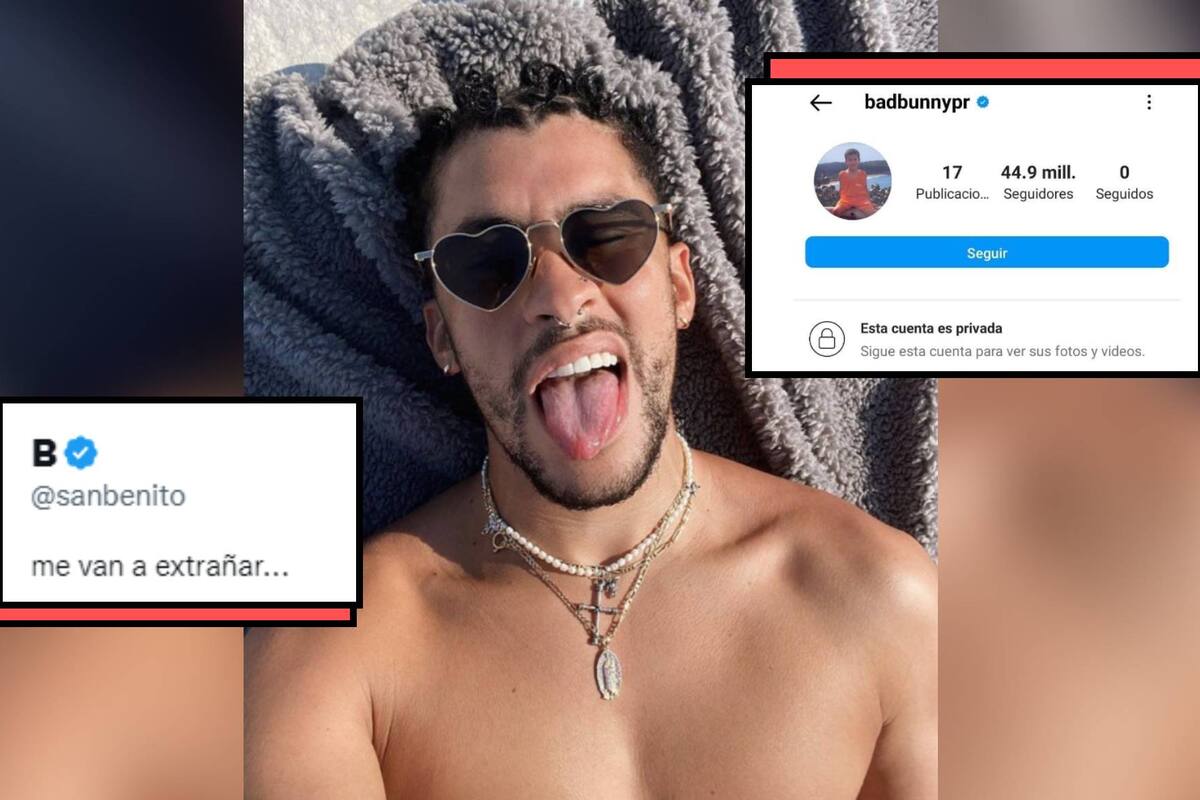 Bad Bunny deja misterioso mensaje en su cuenta de Twitter y pone privada su cuenta en Instagram